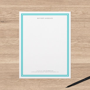 Aangepaste kleuren Moderne klassieke grenzen op ma Briefhoofd