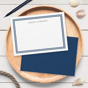 Aangepaste kleuren Moderne klassieke grenzen op ma Notitiekaartje