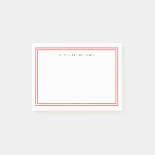 Aangepaste kleuren Moderne klassieke grenzen op ma Post-it® Notes (Voorkant)