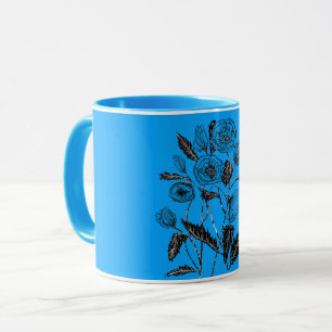 Aangepaste kleuren Mok met papaverbloemen Kunstsch