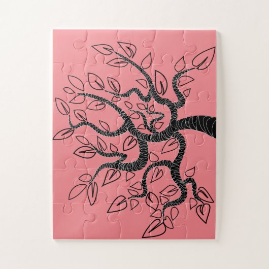 Aangepaste kleuren: puzzel met levensstructuur (Verticaal)