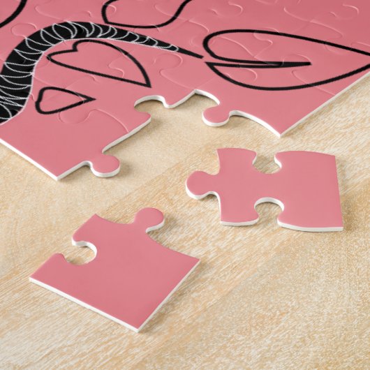 Aangepaste kleuren: puzzel met levensstructuur legpuzzel (Zijkant)