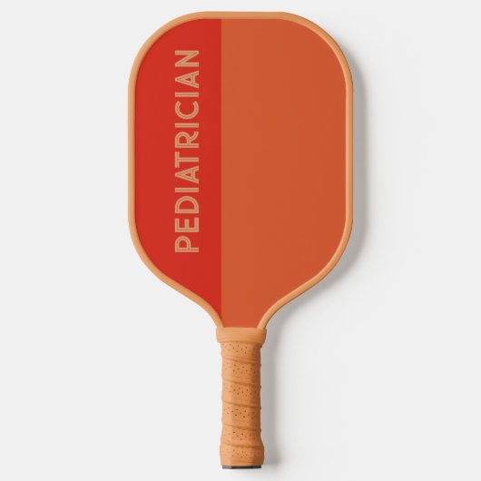 Aangepaste Kleuren Retro Rood Sinaasappel Kinderar Pickleball Paddle (Voorkant)
