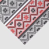 Aangepaste kleuren Rood en zwart Snowflake-feestar Tissuepapier (Detail)