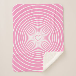 Aangepaste kleuren roze Baby Sherpa Blanket met ha Sherpa Deken