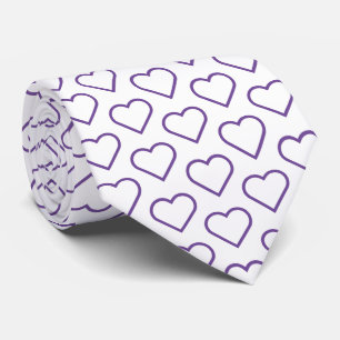 Aangepaste kleuren Stropdas met hart