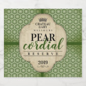 Aangepaste kleuren trouwhomemade wijn gepersonalis sparkling wijnetiket (Enkel label)