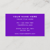 Aangepaste kleuren uw eigen Visitekaartje voor ont (Achterkant)