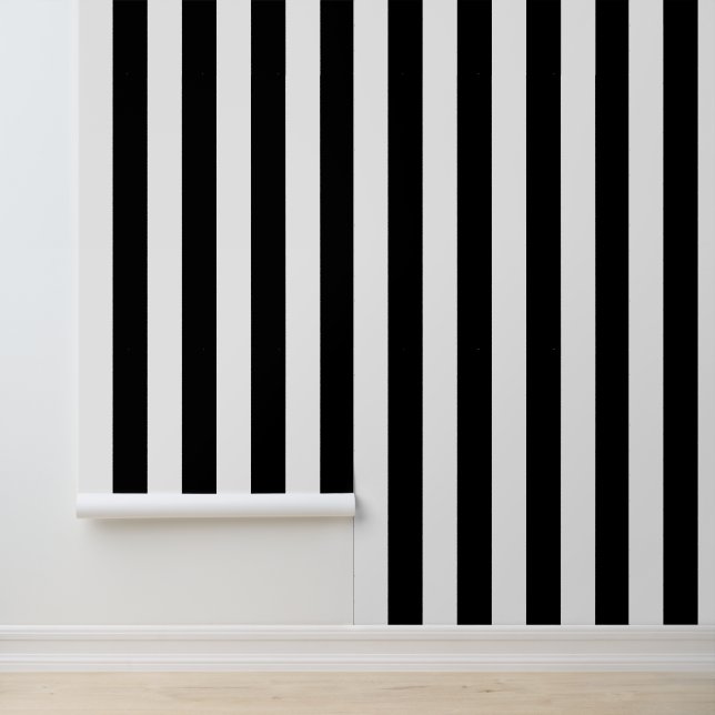 Aangepaste kleuren verticale strepen behang (Applicatie)