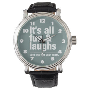 Aangepaste kleuren voor FUN en LAUGHS Horloge