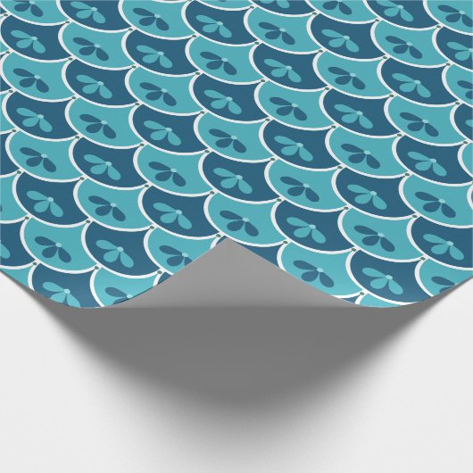 Aangepaste kleuren voor het Floral Pattern-patroon Cadeaupapier (Hoek)