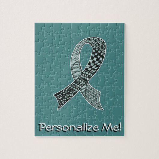 Aangepaste kleuren voor kankerbewustwording legpuzzel (Verticaal)