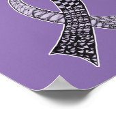 Aangepaste kleuren voor kankerbewustzijn poster (Hoek)