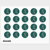 Aangepaste kleuren voor kankerbewustzijn ronde sticker (Vel)