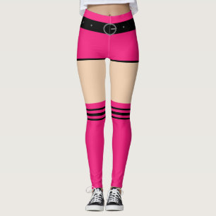 Aangepaste kleuren voor Leggings - Roze korven en