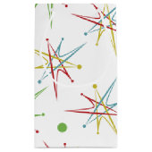 Aangepaste kleuren voor ruimtetijdperk atoomretro- klein cadeauzakje (Achterkant)