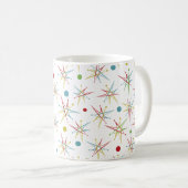 Aangepaste kleuren voor ruimtetijdperk atoomretro- koffiemok (Voorkant rechts)