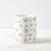 Aangepaste kleuren voor ruimtetijdperk atoomretro- koffiemok (Center)