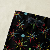 Aangepaste kleuren voor ruimtetijdperk atoomretro- strandlaken (In situ)