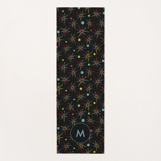 Aangepaste kleuren voor spatie-tijdperk Retro Yogamat (Voorkant)