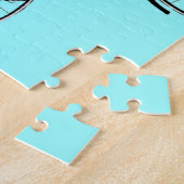 Aangepaste kleurenachtergrond |  fiets legpuzzel (Zijkant)