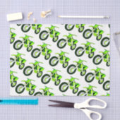 Aangepaste kleurenachtergrond groene vuile motorfi tissuepapier (Craft)