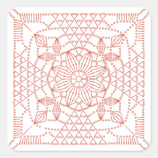 Aangepaste kleurenbalk vierkante sticker (Voorkant)