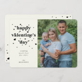 Aangepaste kleurenfoto Happy Valentijnsdag foto Feestdagenkaart (Voorkant / Achterkant)