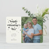 Aangepaste kleurenfoto Happy Valentijnsdag foto Feestdagenkaart (Staand voorkant)