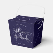 Aangepaste kleurenhalloween Spooktacular Favor Box Bedankdoosjes (Voorkant Zijde)