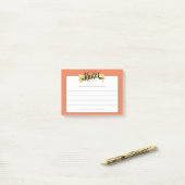 Aangepaste kleurenherkenning van werknemers na her post-it® notes (Op bureau)