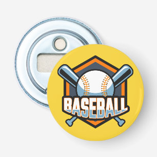 Aangepaste kleurenhonkbal button flesopener