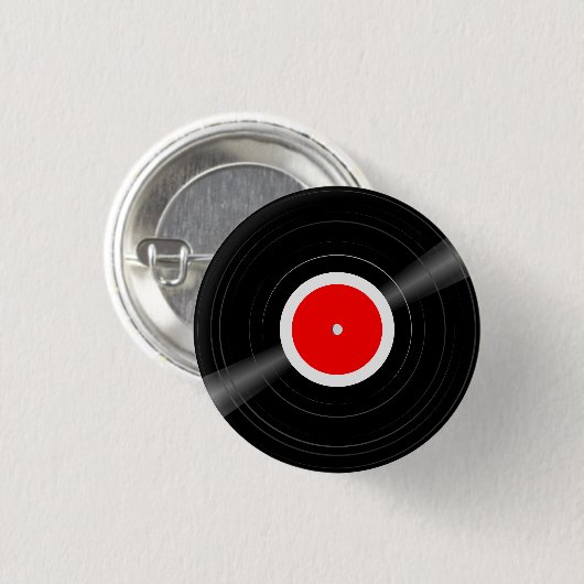 Aangepaste Kleurenlabel LP Vinyl Record Pin Button (Voorkant /achterkant)