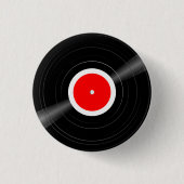 Aangepaste Kleurenlabel LP Vinyl Record Pin Button (Voorkant)
