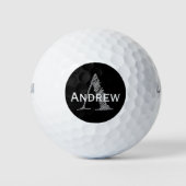 Aangepaste kleurenmonogram Aangepaste Golfbal Golfballen (Voorkant)