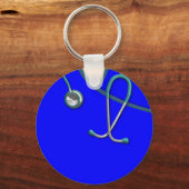 Aangepaste kleurenscrobs sleutelhanger (Voorkant)