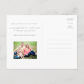 Aangepaste kleurenvoorpagina Verplaatsingsaankondi Aankondigingskaart (Achterkant)