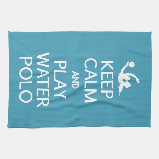 Aangepaste kleurhanddoek voor kalm- en waterpologe theedoek (Horizontaal)