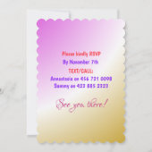 Aangepaste kleurige verjaardagskaart kaart (Achterkant)