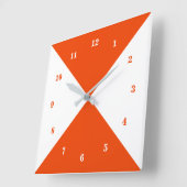 Aangepaste kleuring voor de zomermuur - Wit en Ora Vierkante Klok (Hoek)