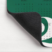 Aangepaste Kleurjaar Kalender 2026 Muismat (Hoek)