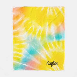 Aangepaste kleurloze Waterverf Fleece Deken