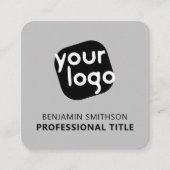 Aangepaste Kleurnaam Titel Voeg Uw Logo Hier Toe M Vierkante Visitekaartje (Voorkant)