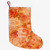 Aangepaste kleuromslag met kersttouwtjes kleine kerstsok (Voorkant)