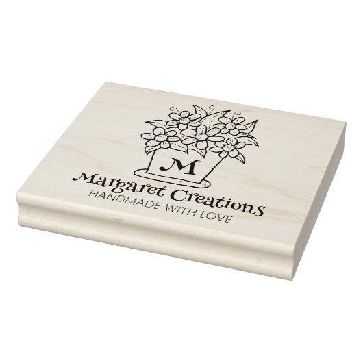 Aangepaste kleuromslag met liefde, groot 	rubberstempel (Stempel)