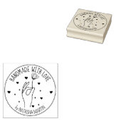 Aangepaste kleuromslag met liefde, 	rubberstempel (Gestempeld)