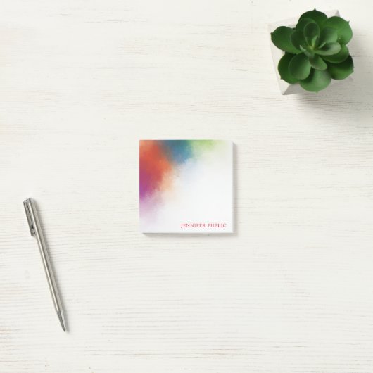 Aangepaste kleurrijke Abstracte elegante Sjabloon  Post-it® Notes (Kantoor)