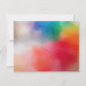 Aangepaste kleurrijke Abstracte lege, elegante Sja Notitiekaartje (Achterkant)