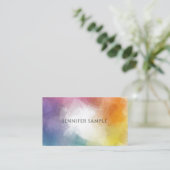 Aangepaste kleurrijke Abstracte moderne, elegante Visitekaartje (Staand voorkant)