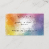 Aangepaste kleurrijke Abstracte moderne, elegante Visitekaartje (Achterkant)